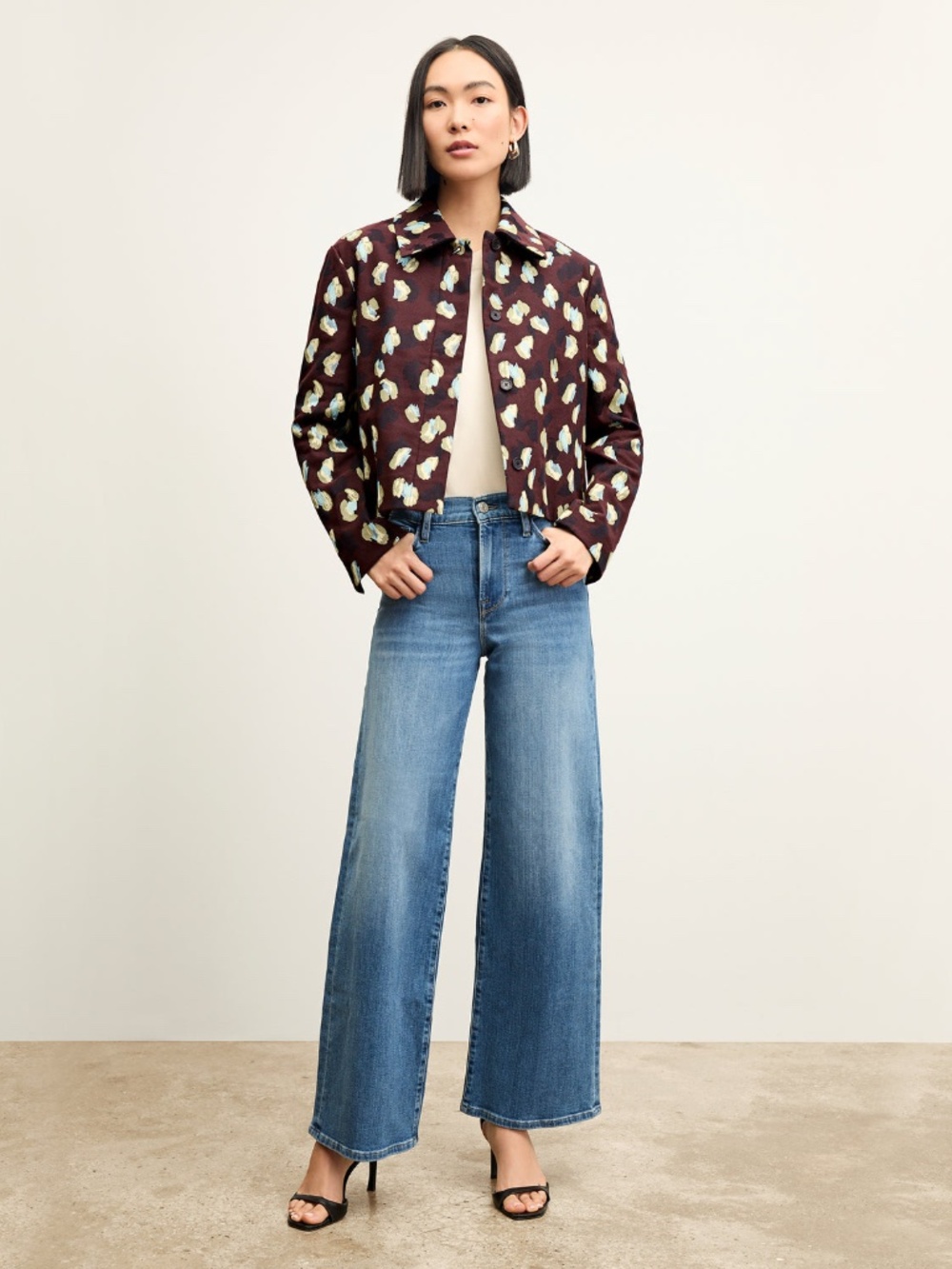 FRAME Le Slim Palazzo stretch jean